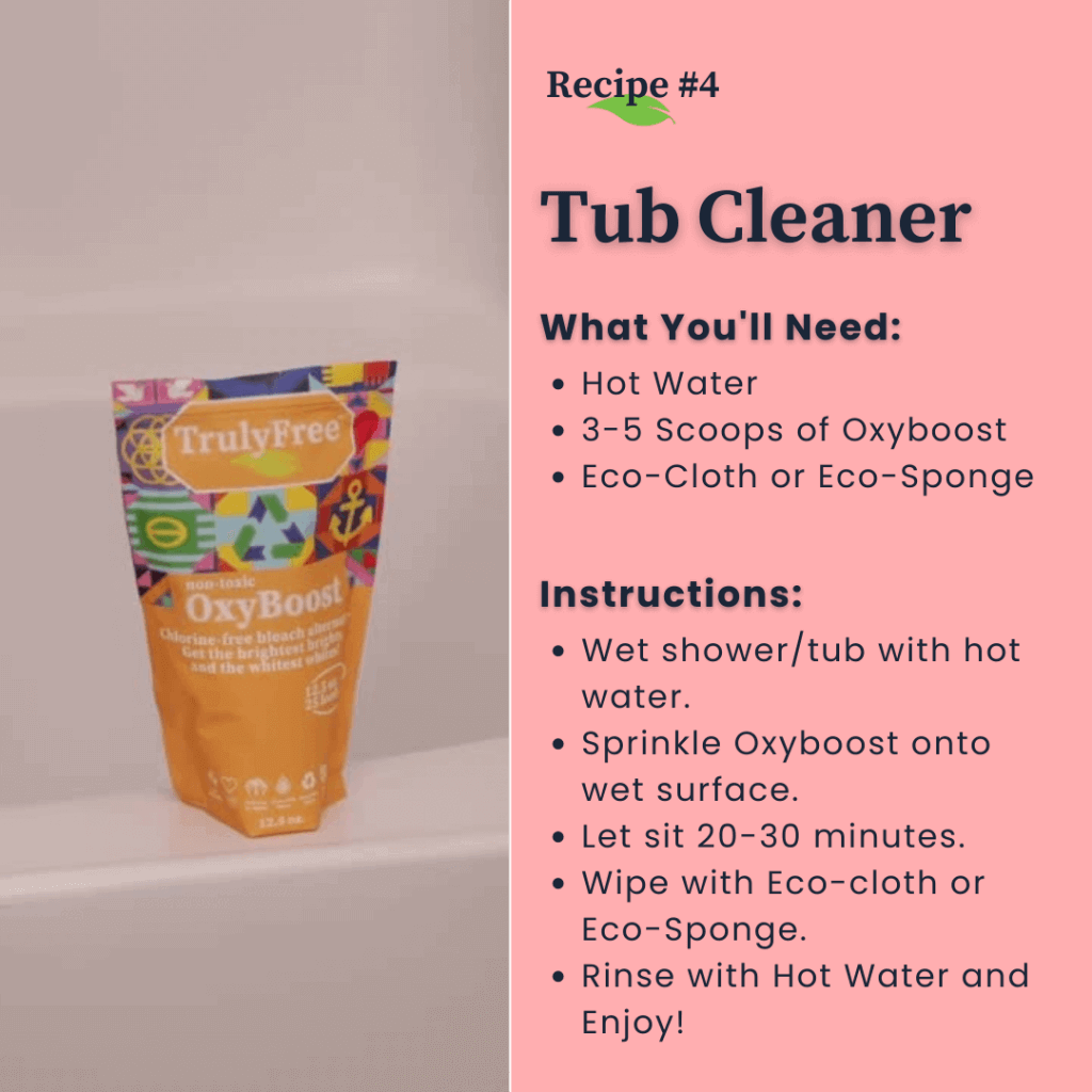 Tub cleaner recipe